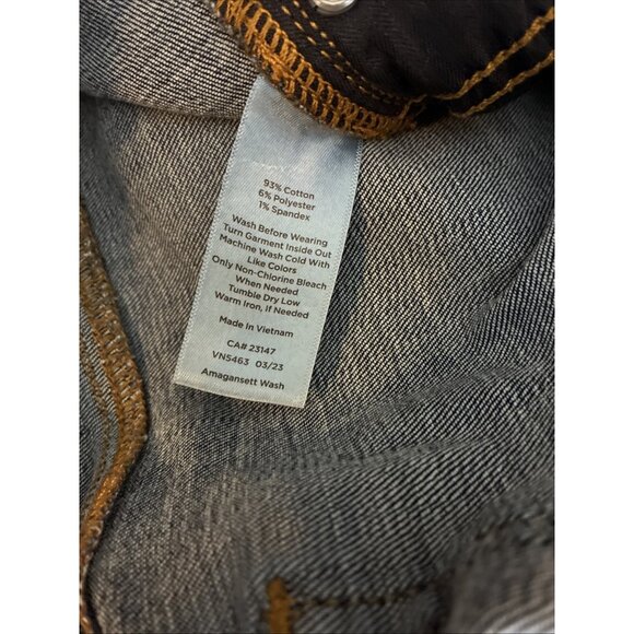 Talbots Womens 16P Straight Leg Jeans Blue Denim Stretch Petite High Rise - Picture 6 of 6